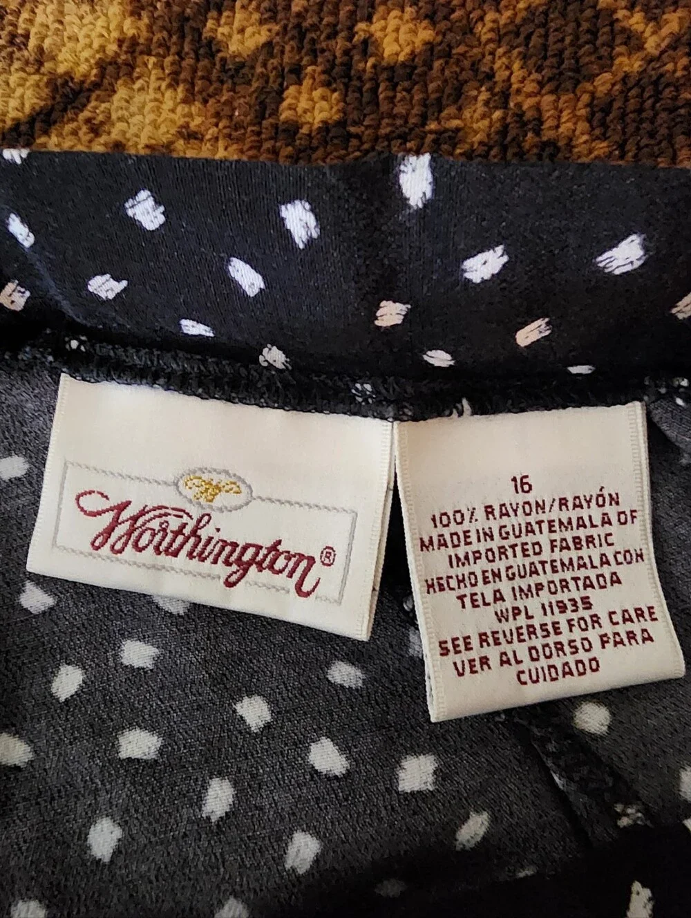 Worthington Black Polka Dot Women's Shorts